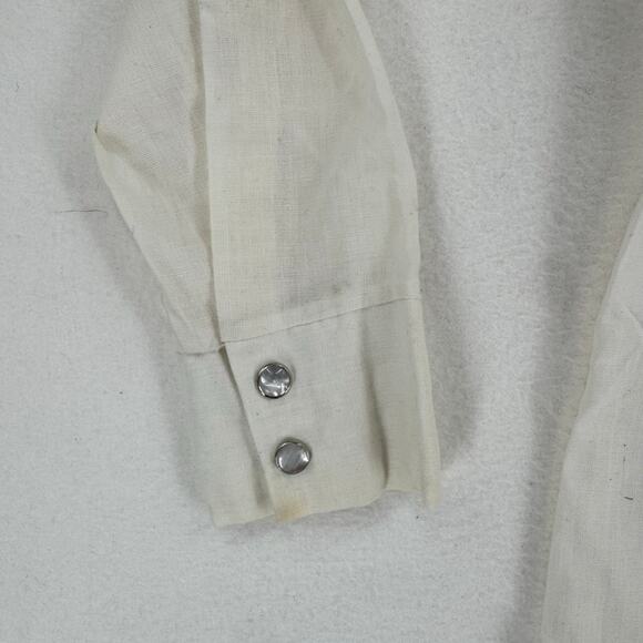 Vintage Border Town Kids Western Button Down Shirt Size 10 Cowboy Retro USA - Picture 6 of 14